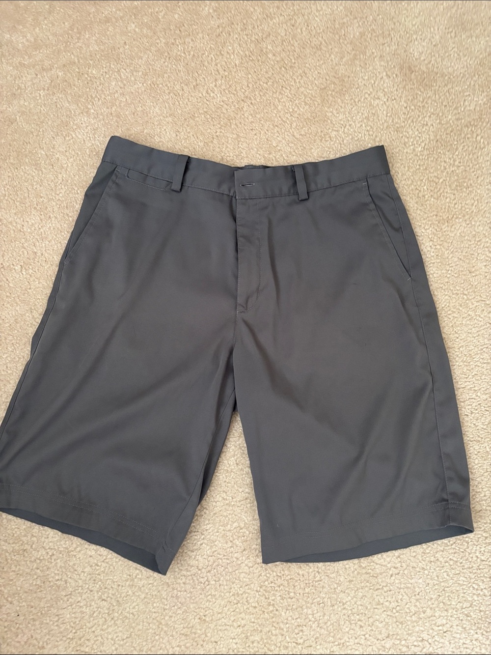 Nike gold shorts dark gray size 32